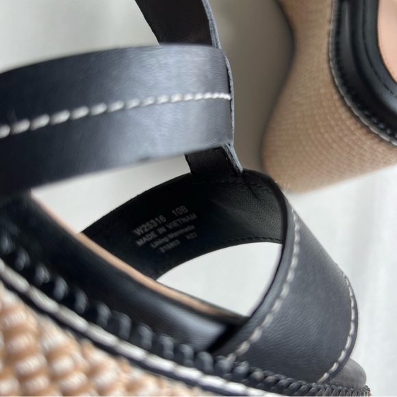 COLE HAAN Womens Black Platform Cloudfeel Wedge Espadrille Shoes 10B​ - Picture 8 of 8